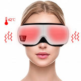 6D Airbag Heating Massage Eye Care Wireless Electric Eye Massager Mask Hot Compress Vibration Bluetooth Music for Children Adult