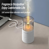 Candlelight Aroma Diffuser USB Electric Ultrasonic Mist Maker Air Humidifier for Home Car Mini Fragrance Essential Oil Diffuser