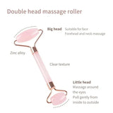 Face And Neck Massager Resin Roller Beauty Scraping Double-ended Massage Stick To Unblock And Relax Non-rose Crystal Jade