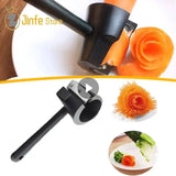 Creative Manual Spiral Slicers Vegetable Cutter Spiral Peeler Fruits Device Cooking Gadget Kitchen Roll Flower Decorative Tool