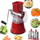 1007GG Multifunctional Vegetable Cutter Round Slicer Kitchen Roller Gadgets Tool Chopper Potato Carrot Cheese Shredder Food Processor