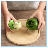 1007GG Slicer Vegetable Cutter Random Pepper Fruit Tools Cooking Device 2pcs Kitchen Seed Remover Creative Corer Cleaning Coring Gadget