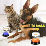 2307GP Funny Dog Recordable Pet Toys Travel Talking Pet Starters Pet Speaking Buttons Portable Cute Pet Supplies Communication Dog