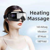 Eye Massager Heating Eyes Mask With Music Airbag Massage For Eye, Dry Eye, Eye Strain, Dark Circles Relief Improve Sleep