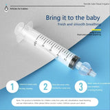 Needle Tube Baby Nasal Aspirator Syringe Baby Nose Cleaner Kids Rhinitis Nasal Washer Reusable Nasal Irrigator Washing for Child