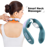 Portable Cervical Massager Neck Care Device Shoulder Cervical Low Frequency Pulse Massage Constant Temperature Hot Compress