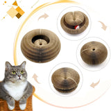 D2407TA Magic Organ Cat Toy Cats Scratcher Scratch Board Round Corrugated Scratching Post Toys for Cats Grinding Claw Cat Accessories