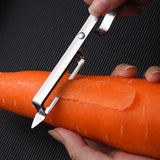 Stainless Steel Vegetable Fruit Peeler Multi-function Potato Carrot Peeling Knife Kitchen Gadgets Thickened Handle Easy to Clean