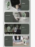 Gree Electric Fan Mute USB Rechargeable Small Fan Portable Mini Handheld Portable Small Clipping Fan Student Dormitory