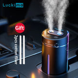 Smart Car Humidifier Double Mists Essential Oil Aroma Diffuser USB Rechargeable Mini Fogger Mist Maker with 1500mAh Battery