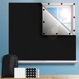 100% Removable Light Blocking Darkest Window Cloth DIY Total Blackout Glass Privacy Darkening Window Tint Black Window Sticker