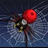 1707BA Giant Halloween Outdoor Decoration LED Spider Inflatable Toys  LED Roating Lights Kaleidoscope Spider Bar Club Home Party Decor