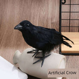 1807BA Decoration Halloween Scandinavian Props Real Large Crow