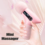 Mini Massage Massage LCD Screen 6 Heads Gun Muscle Massager Portable Electric Fascia Gun for Neck Foot Body Fascia Gun