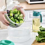 1007GG New Vegetables Dryer Salad Spinner Fruits Basket Vegetables Washer Dryer Fruit Drainer Lettuce Spinner Colander Kitchen Gadgets