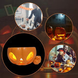 0709BA Drink Cup Holder Decoration Pumpkin Drink Cup Holder For Halloween Partys Resin Material Decorative Ornaments For Desk