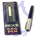 Silver Engraved Shock Pen Shocking Joke