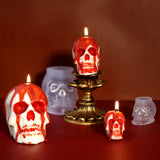 0709BA 3D Skull Silicone Candle Mold, Multi Size, Creative Handmade Aroma Plaster, Halloween Ornaments, Resin Epoxy