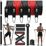 Portable Pilates Bar Kit with Resistance Bands