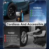 4000mAh Wireless Air Pump Portable Car Automatic Compressor Tire Inflator for Motorcycle Bicycle Basketball Inflatable