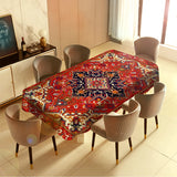 0907BA Persian Style Tribal Nation Floral Indiana Mandala Abstract Modern Turkish Art Tablecloth By Ho Me Lili For Tabletop Decor