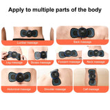EMS Neck Massager Mini Cervical Back Muscle Pain Relief Patch Massageador Stimulator Mat Portable Leg Body Health Care Tool