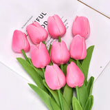 1607BA Tulip Flower Artificial Tulip Bouquet 3/5pcs PE Foam Fake Flower Wedding Decoration Home Garden Bouquet Decoration Gift