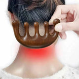 Massage Comb Head Massager Sandalwood Five Tooth Comb Whale Comb Scalp Scraping Massager Body Massage Tool