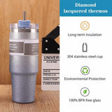 Tumbler Stainless Steel Water Bottle with Straw Home Cute Thermos Vacuum Flask Coffee Mug with Lid 900ml Thermal Cup for Car