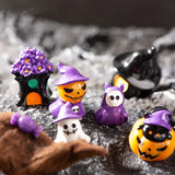 2307BA Figurines Miniatures Pumpkin Skeleton Mummy Skull Micro Landscape Ornaments For Halloween Decoration Hoom Desk Accessories