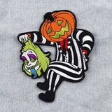 1009BA Halloween Pumpkin Patches For Clothing Horror Embroiedered Patches On Clothes Iron On Patch For Backpack/Jecket Sticker Badge