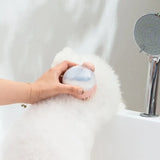 2808GP Dog Shower Brush Pet Dog Grooming Massage Bath Cleaning Brush with Shampoo Dispenser for Long Hair Dogs and Cats Shower