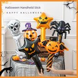 Halloween Decoration Hand-Held Bar Toy Scene Layout Balloon Props Kindergarten Pumpkin Small Gift Party DIY