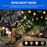 Car DVR Wide-angle 2-Record High-definition Night Vision 1080P Driving Recorder Suction Cup Dual Lens Car Front and inside Video