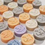 1009BA Nicole Haunted Grins Tealight Candle Silicone Mold Halloween Candle Mould Handmade Candle Making Supplies