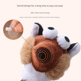 2808GP Long Dog Cartoon Long Neck Animal Gnawing Toy Sound Grinding Accompany Bichon Corgi Golden Retriever Samo