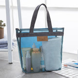 Travel Beach Bags Large Capacity Storage Bag Women Portable Outdoor Toiletries Swimming Mesh Storage Cases Travels Organizer Kit