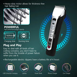 Professional Hair Clipper Titanium Ceramic Blade Hair Trimmer