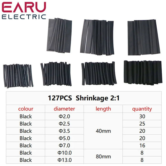 Heat Shrink Tube Sleeving Assortment Kit