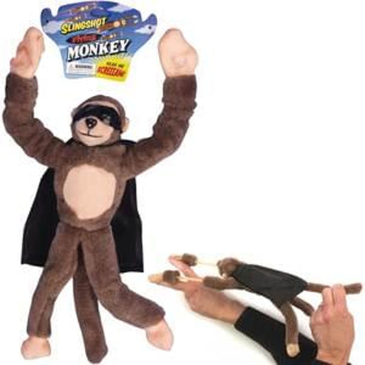 Wholesale New Screaming Flying Slingshot Monkey Toy - For Kids (Sold By Piece)