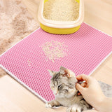 2307GP Pet Cat Litter Mat Toilet Waterproof Double Layer Cat Sand Litter Mat EVA Foldable Pet Carpet Bed Pads For Cats Pet Supplies