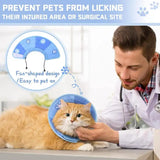 1009GP Cat Elizabethan  Adjustable Collar Pet Dog Neck Cone Recovery Collar Anti-bite Protective Medical Neck Ring Pet Accessories