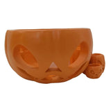 0709BA Drink Cup Holder Decoration Pumpkin Drink Cup Holder For Halloween Partys Resin Material Decorative Ornaments For Desk