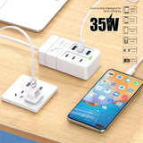 35W Multi-port USB Power Strip Charger