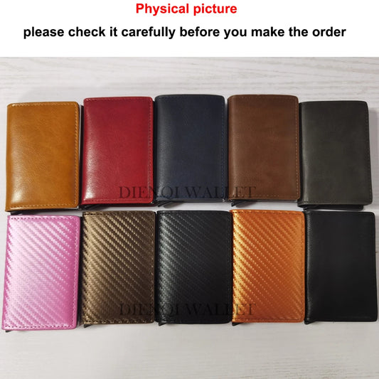 Carbon Fiber Slim Aluminum Men Wallet