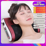 Neck Massager Electric Massage Pillow Multifunctional Massage Pillow Device Neck Health Massager Relax Pillow Massager