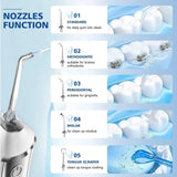 Water Flosser Teeth Picks, Cordless Portable Oral Irrigator, Powerful And Rechargeable Water Flosser For Teeth, Brace Care