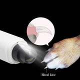 2907GP Dog Nail Grinder for Small Large Dogs Nail Clippers LED Light Pet Cat Paws Nail Cutter USB Rechargeable Pet Grooming Supplies