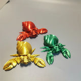 0709BA 3D Printed Toys Articulated Toy Frog Ant Crab 3D Design Desk Figurines For Kids Adults Christmas Halloween Thanksgiving gifts