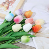 1607BA Tulip Flower Artificial Tulip Bouquet 3/5pcs PE Foam Fake Flower Wedding Decoration Home Garden Bouquet Decoration Gift